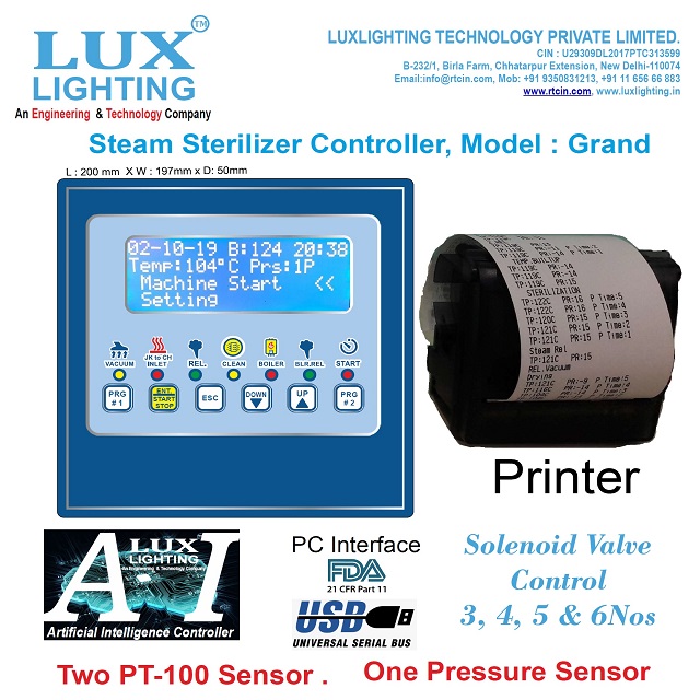 Steam Sterilizer Advance Controller- Grand